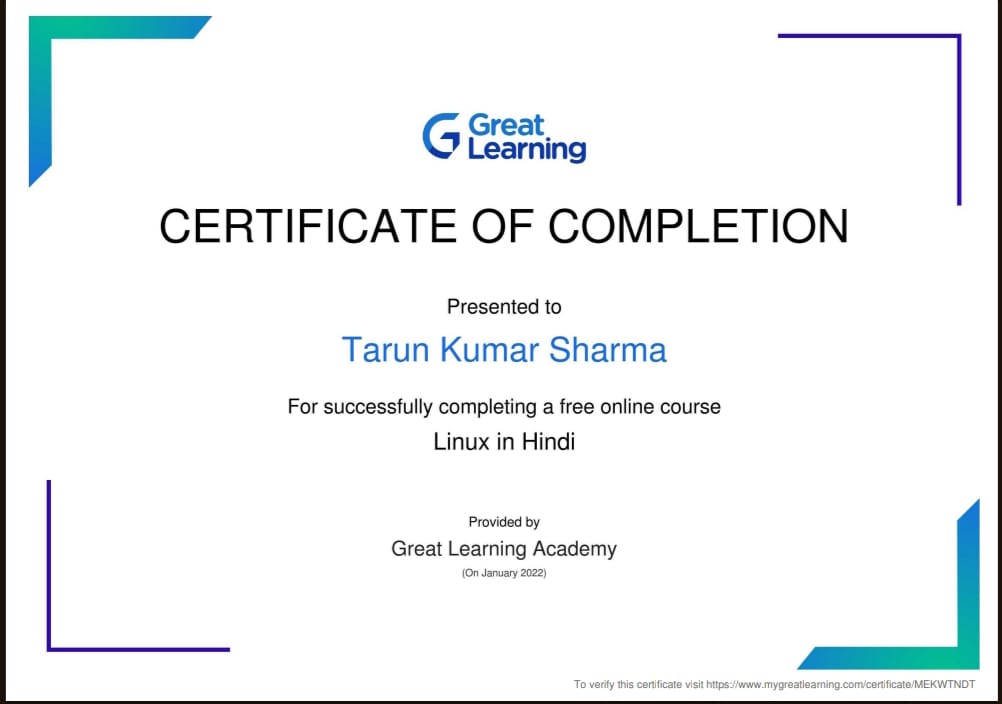 Certificate 1